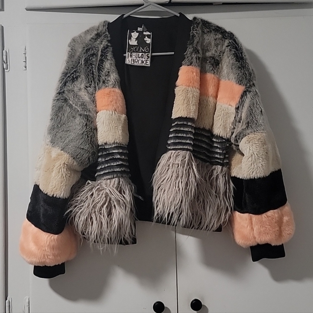Young Fabulous & Broke Faux Fur Jacket